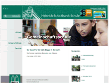 Tablet Screenshot of heinrich-schickhardt-schule.de
